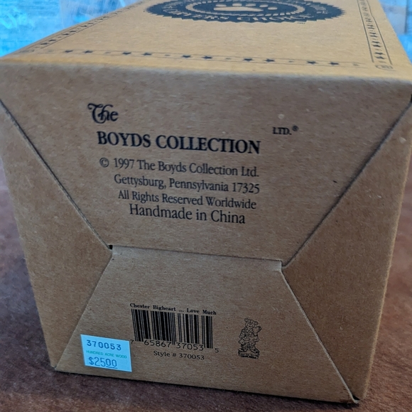 1999 Boyds Bears Carver Choice Collection Chester Big Heart Love Much - Picture 16 of 16